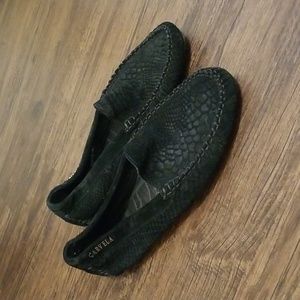 Carvela Black Driving Shoes Loafers Top Skipper Size 42 8.5